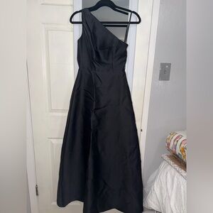 ALFRED SUNG One-Shoulder Black Dress